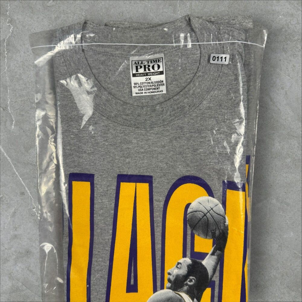 Rare Vintage Y2K NBA Kobe Bryant Black Mamba Spell Out NEW Graphic T Shirt - 2XL - Picture 6 of 6